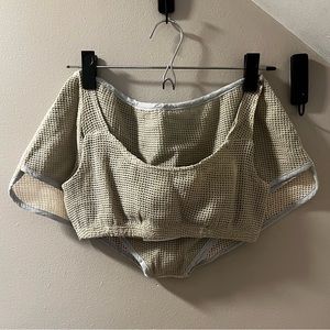 BRAND NEW Ricki Brazil Taupe Net Undergarments